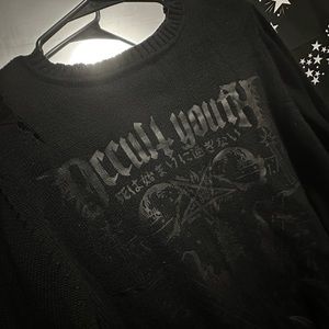 Occult Youth Killstar distressed sweater